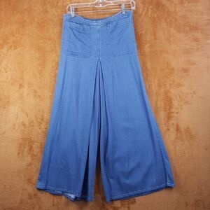 RACHEL COMEY Womens Jeans Size 0 Medium Wash Wide Leg Crop Culotte High Waist